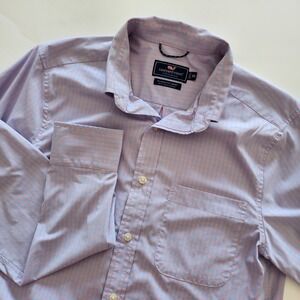 Vineyard Vines Classic Fit Performance Gingham‎ Check Shirt Men's XS